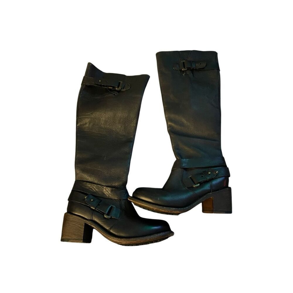 GEE WAWA LEATHER MOTO BOOT